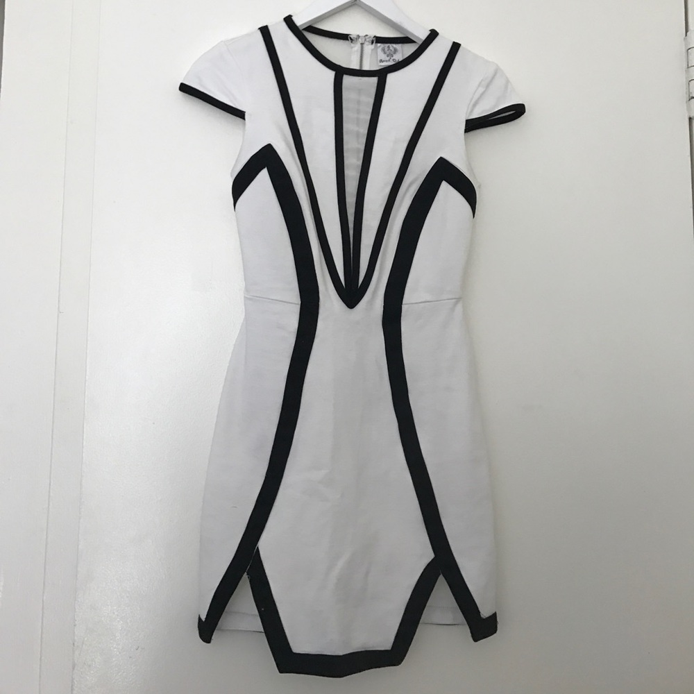 Tight white dress