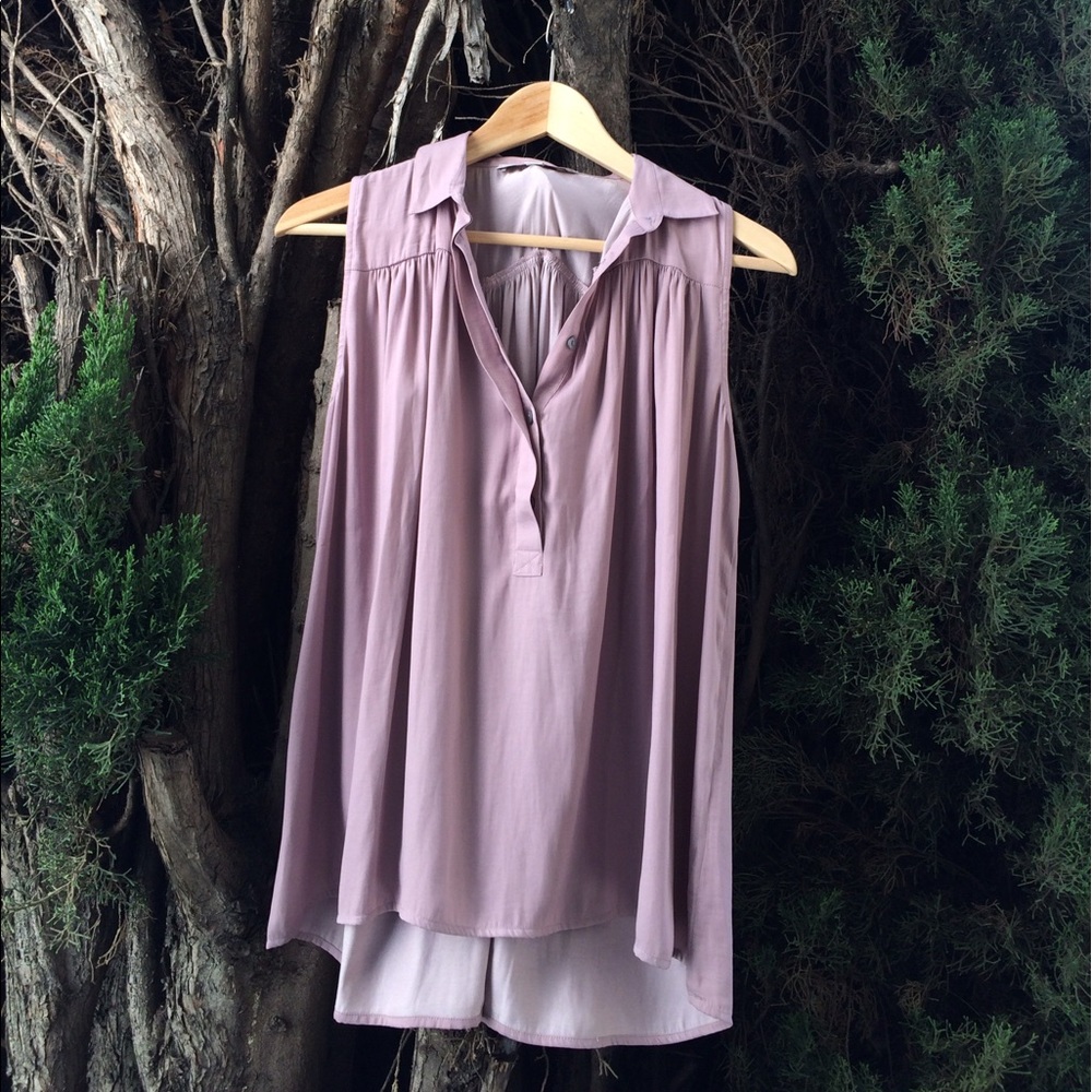 SALE NWOT flowy LOFT top, dusty lilac