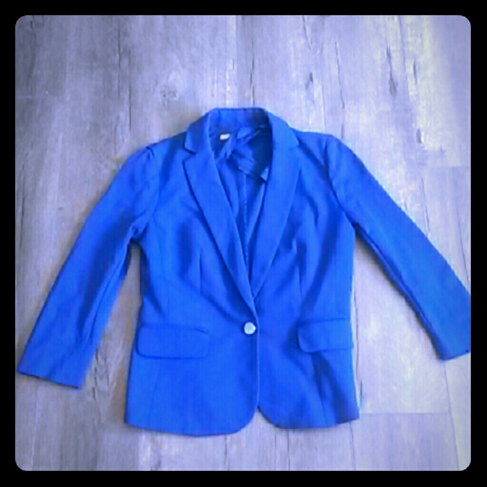 Cerulean blue blazer by banana republic