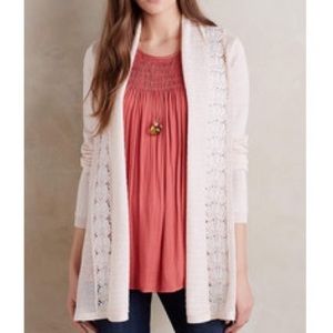 Anthropologie Messina cardigan pink XS