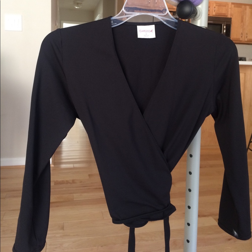 Capezio black wrap.