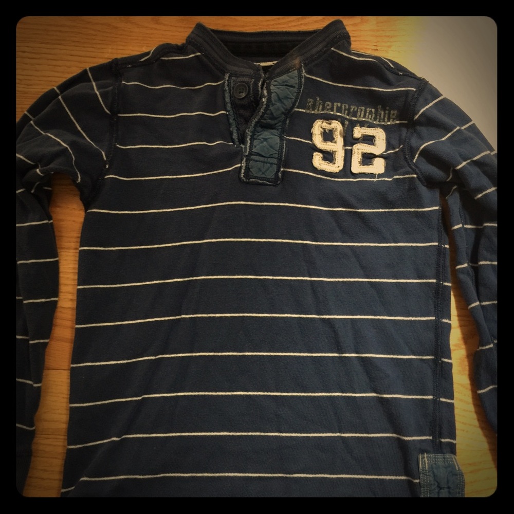Boys Abercrombie long sleeve Henley