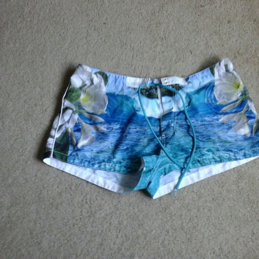 Hawaiian style board shorts