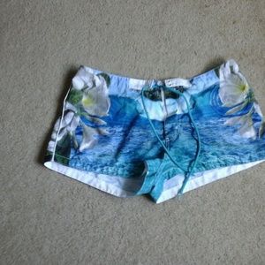 Hawaiian style board shorts
