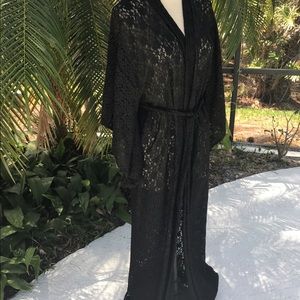 Stretch lace robe