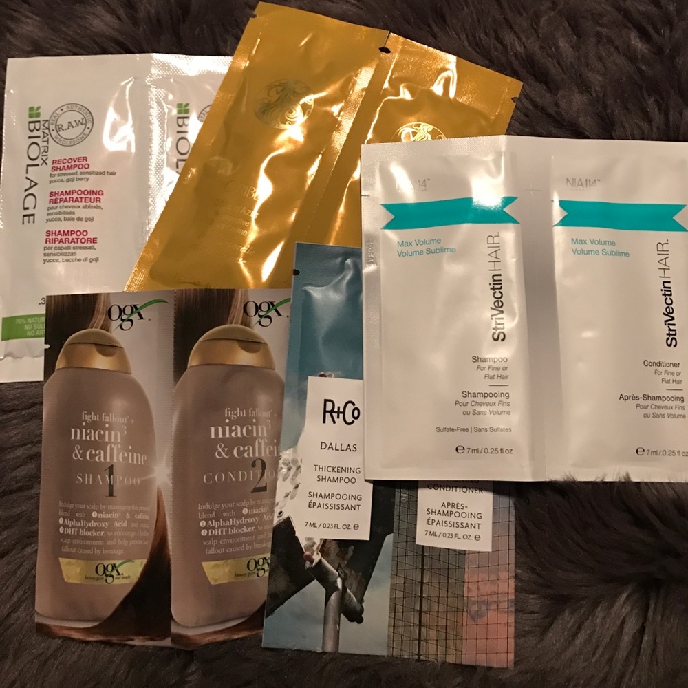 Shampoo & conditioner samples