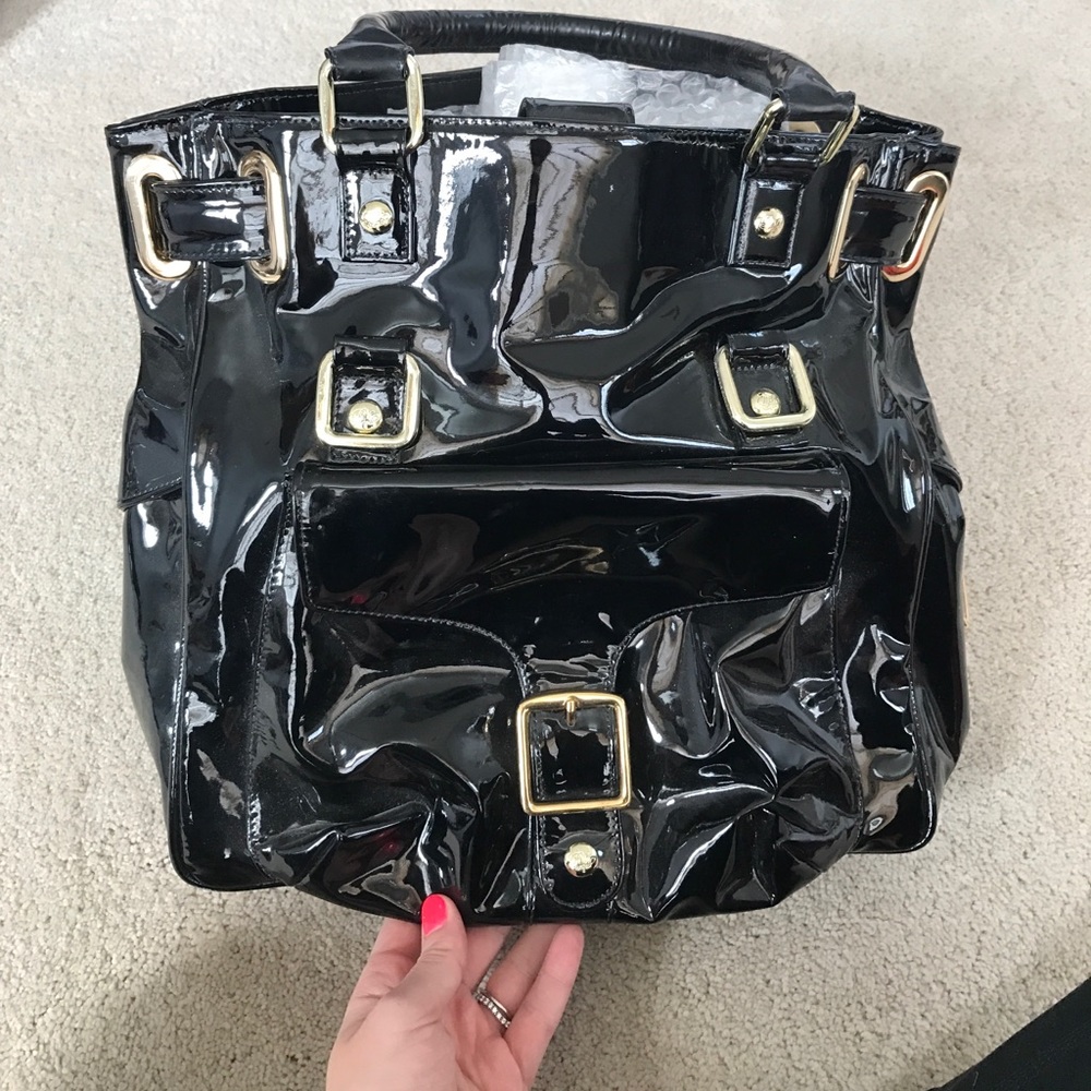 Very lightly used Rebecca Minkoff patent handbag.