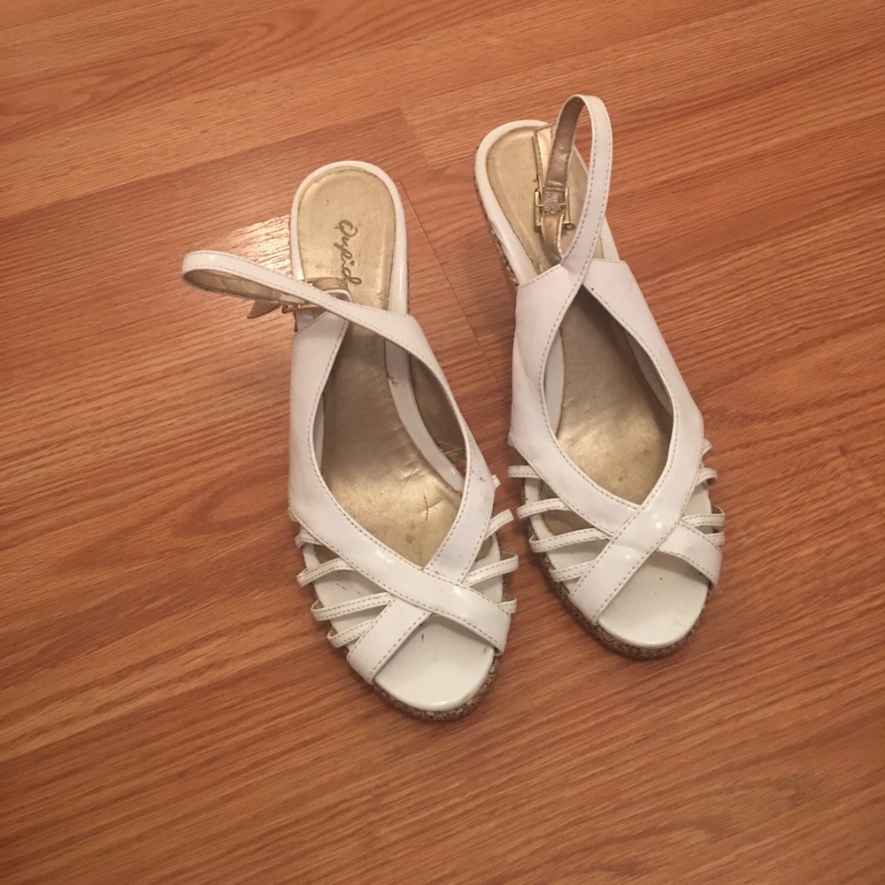 White sandals