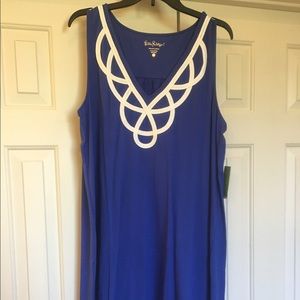 Lilly Pulitzer Blythe dress in bomber blue