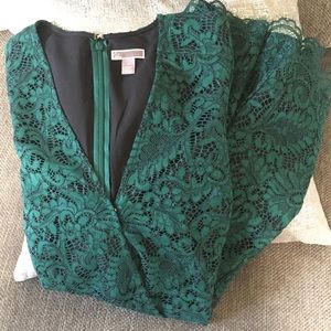 Chelsea 28 emerald lace romper