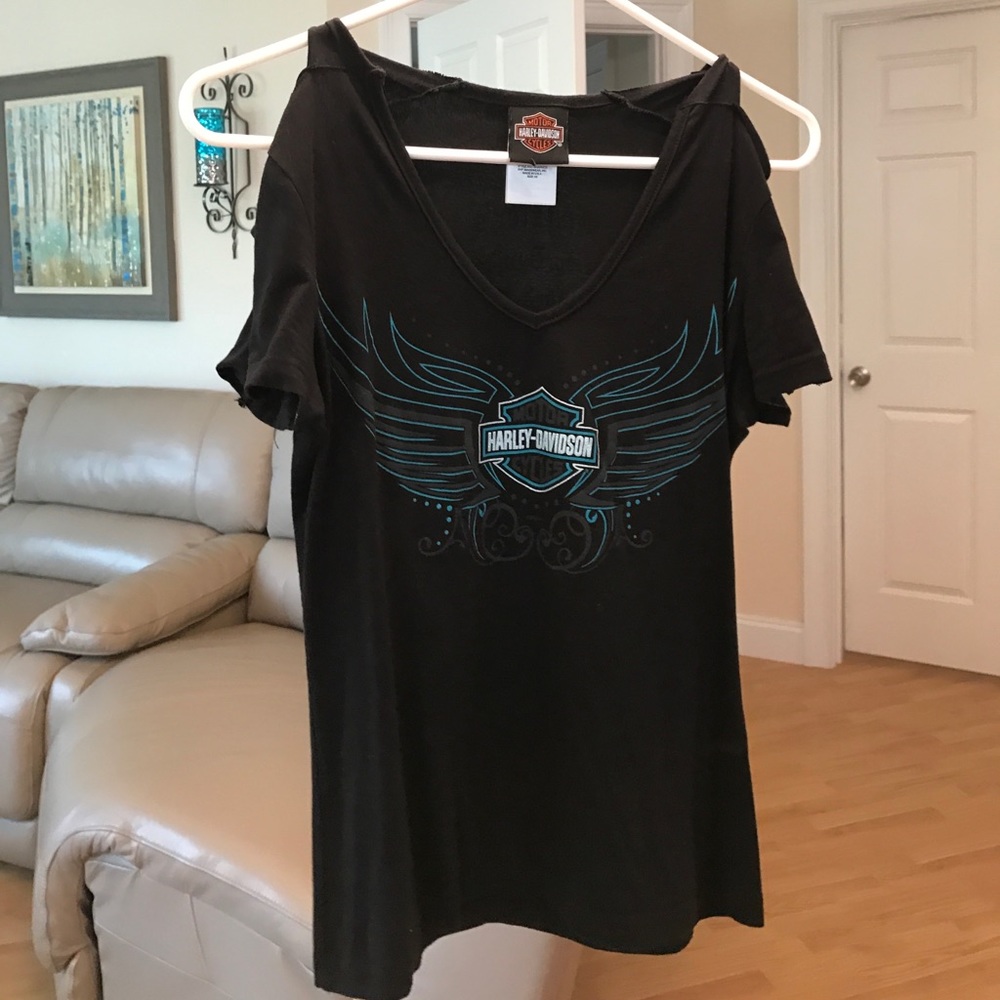 Harley Davidson Cold Shoulder Tee