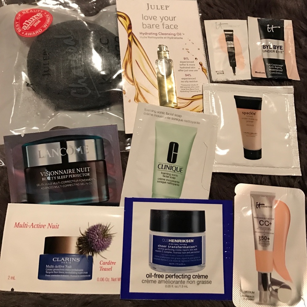Cleaner & moisturizer samples