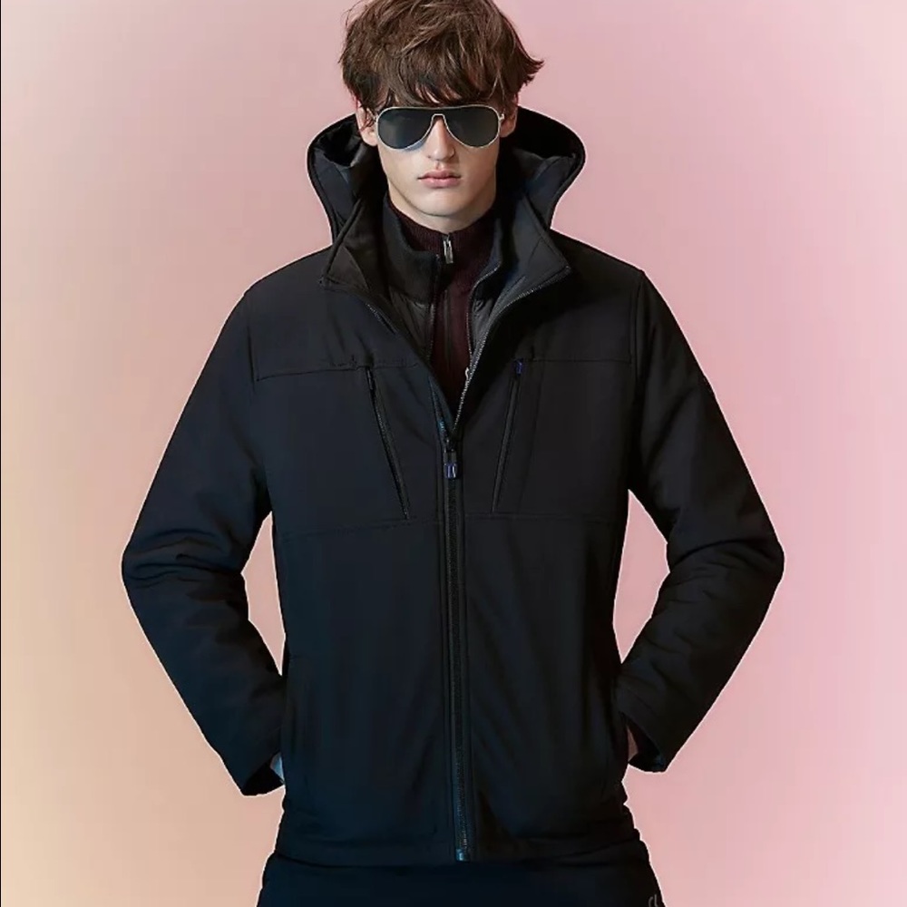 Calvin Klein Laminated Softshell Hooded Jacket