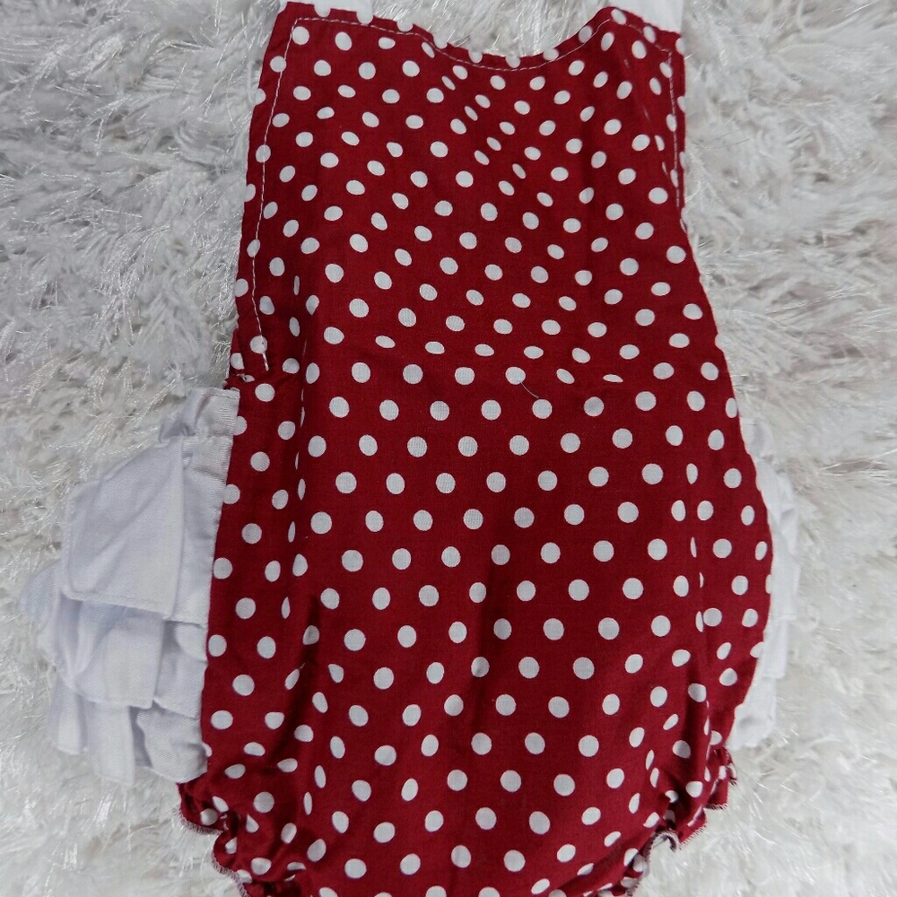SALE***Maroon polka dots Romper. Kids   :) - Picture 2 of 6