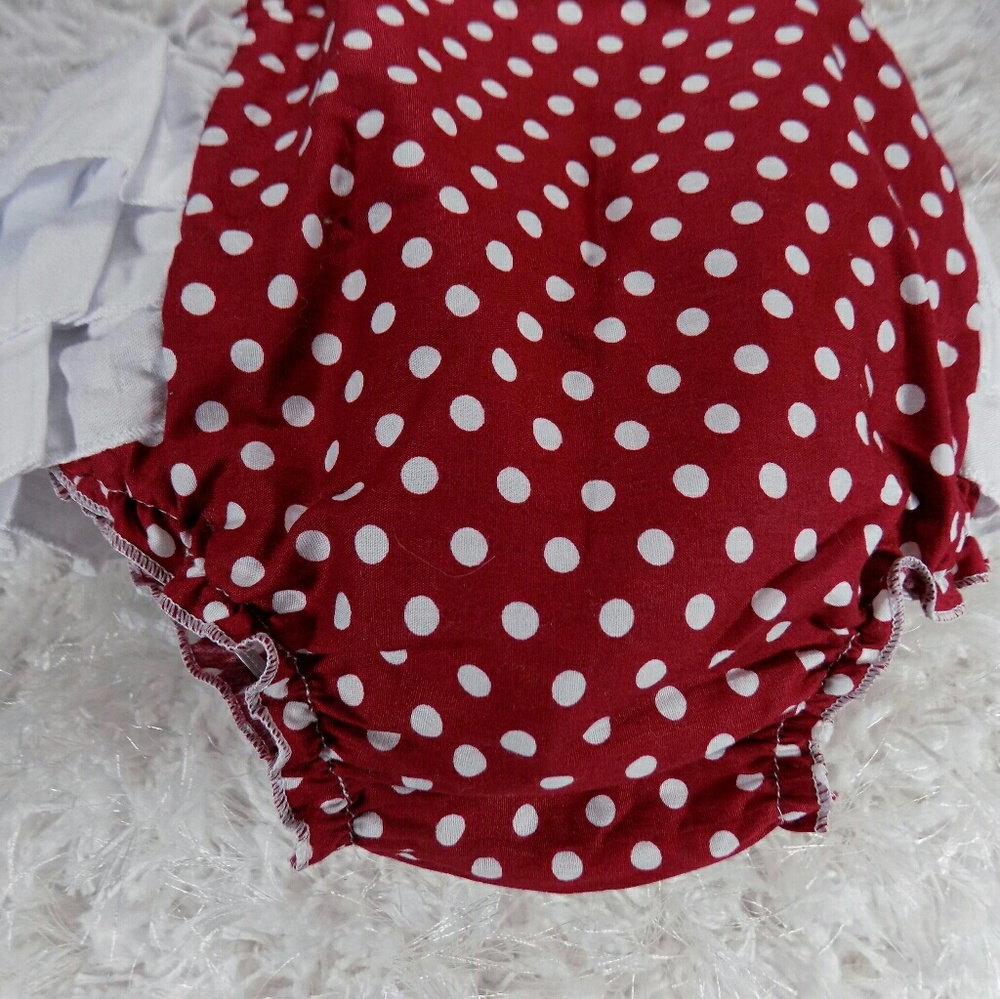 SALE***Maroon polka dots Romper. Kids   :) - Picture 5 of 6