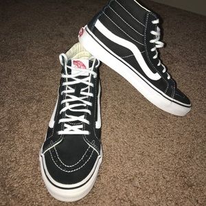Black vans high tops