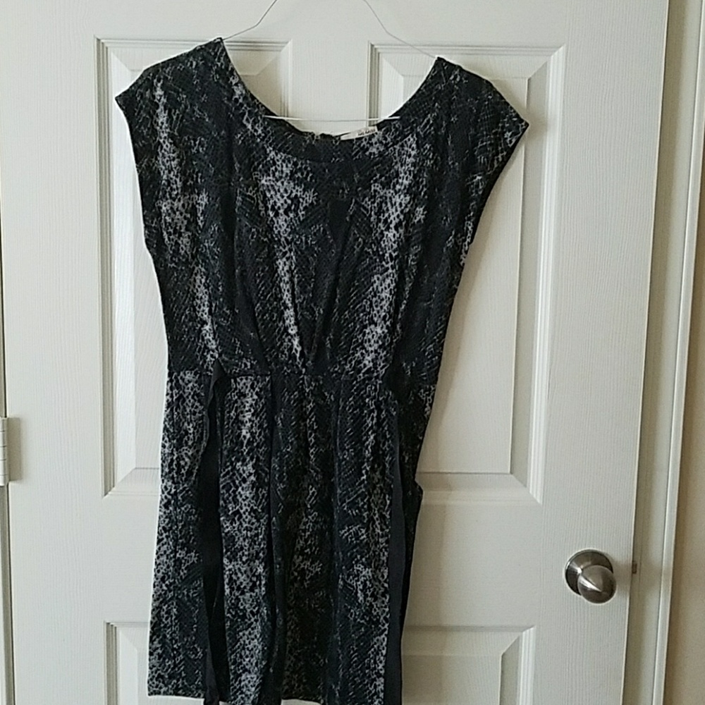 Exposed zipper dress