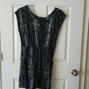 Exposed zipper dress