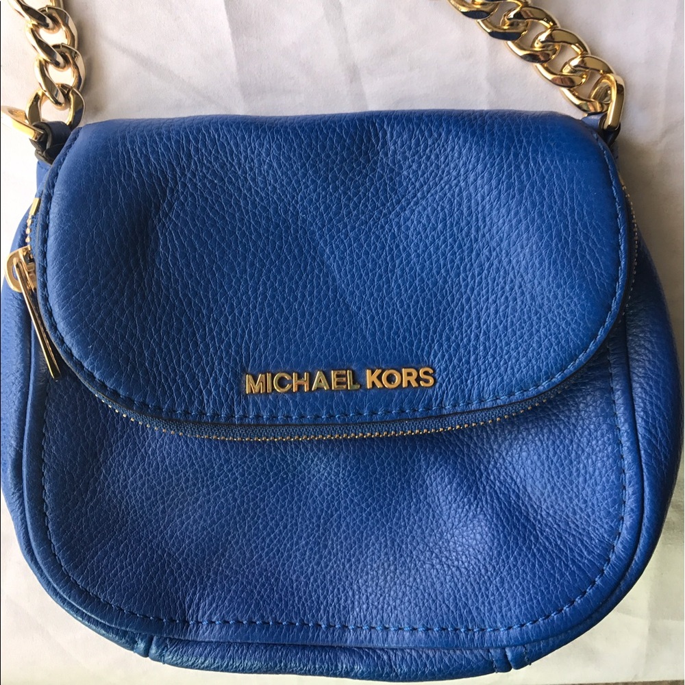 Michael Kors Bedford cross body blue bag small