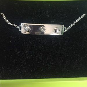 925 Sterling silver/moissanite bracelet