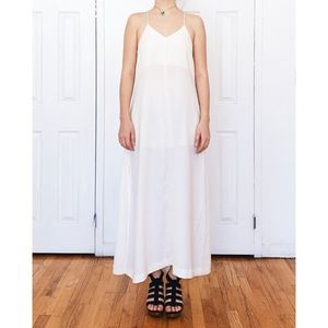 AYR Long white slip-style gown