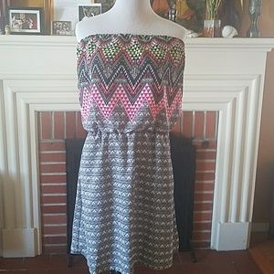 Strapless summer dress