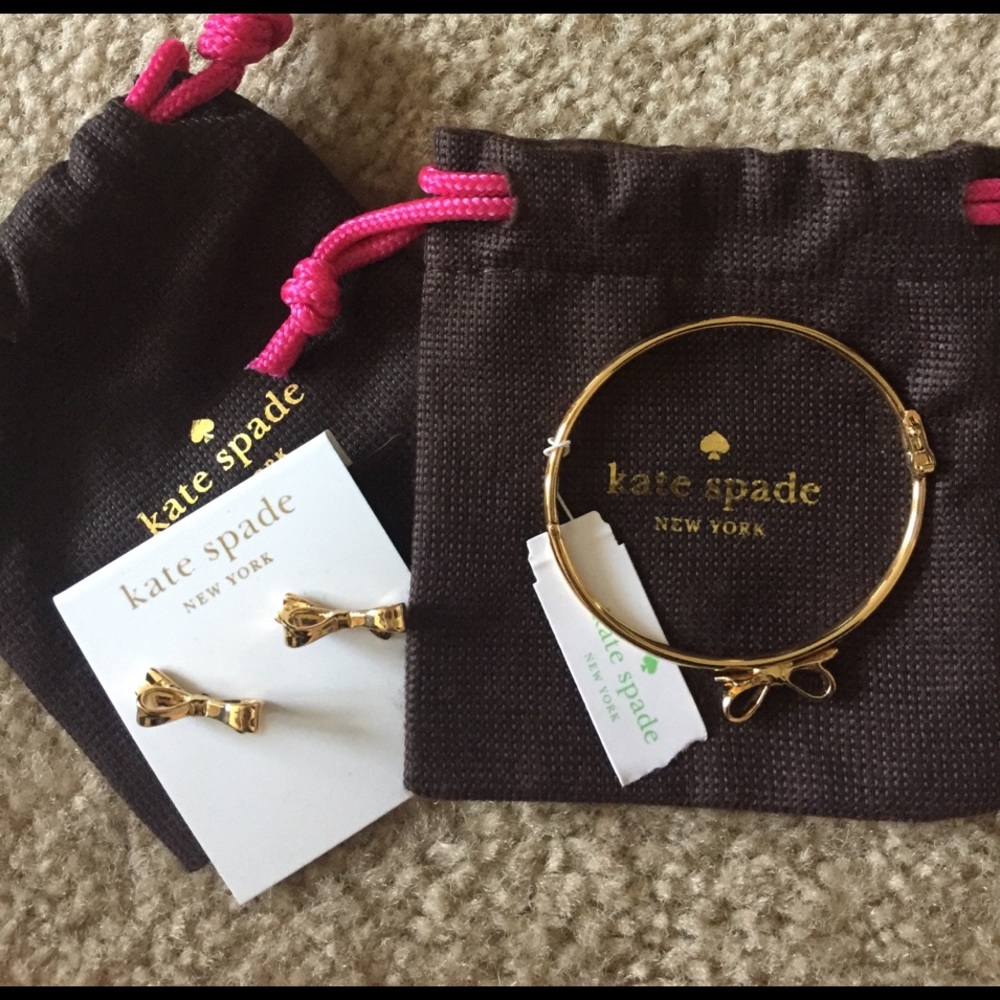 NWT Kate spade earrings and bracelet
