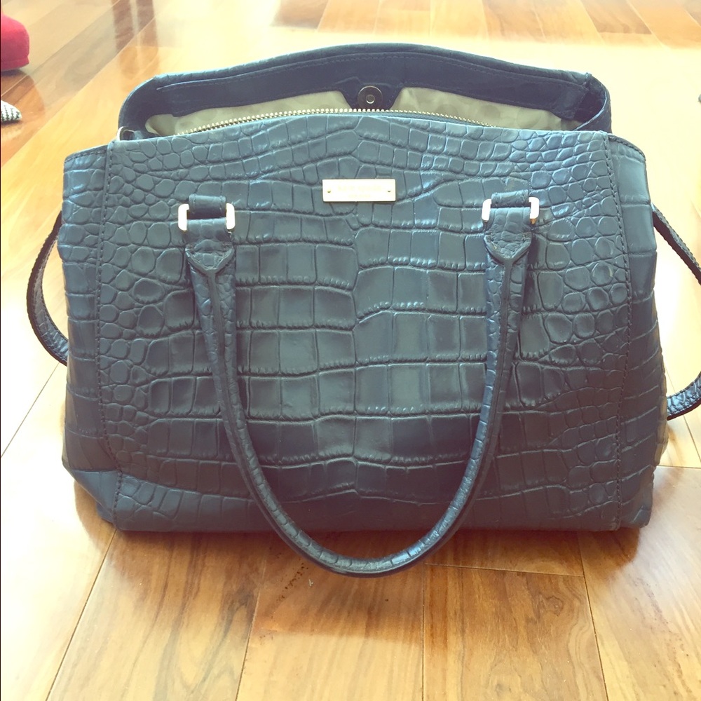 Kate Spade Gray Leather Tote
