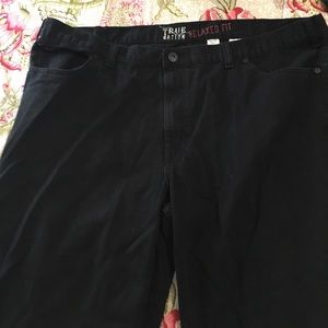 Men's big and tall black jeans
