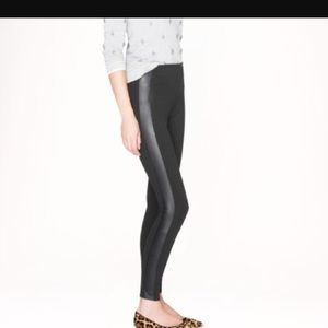 NWT J Crew GiGi pant with leather sides