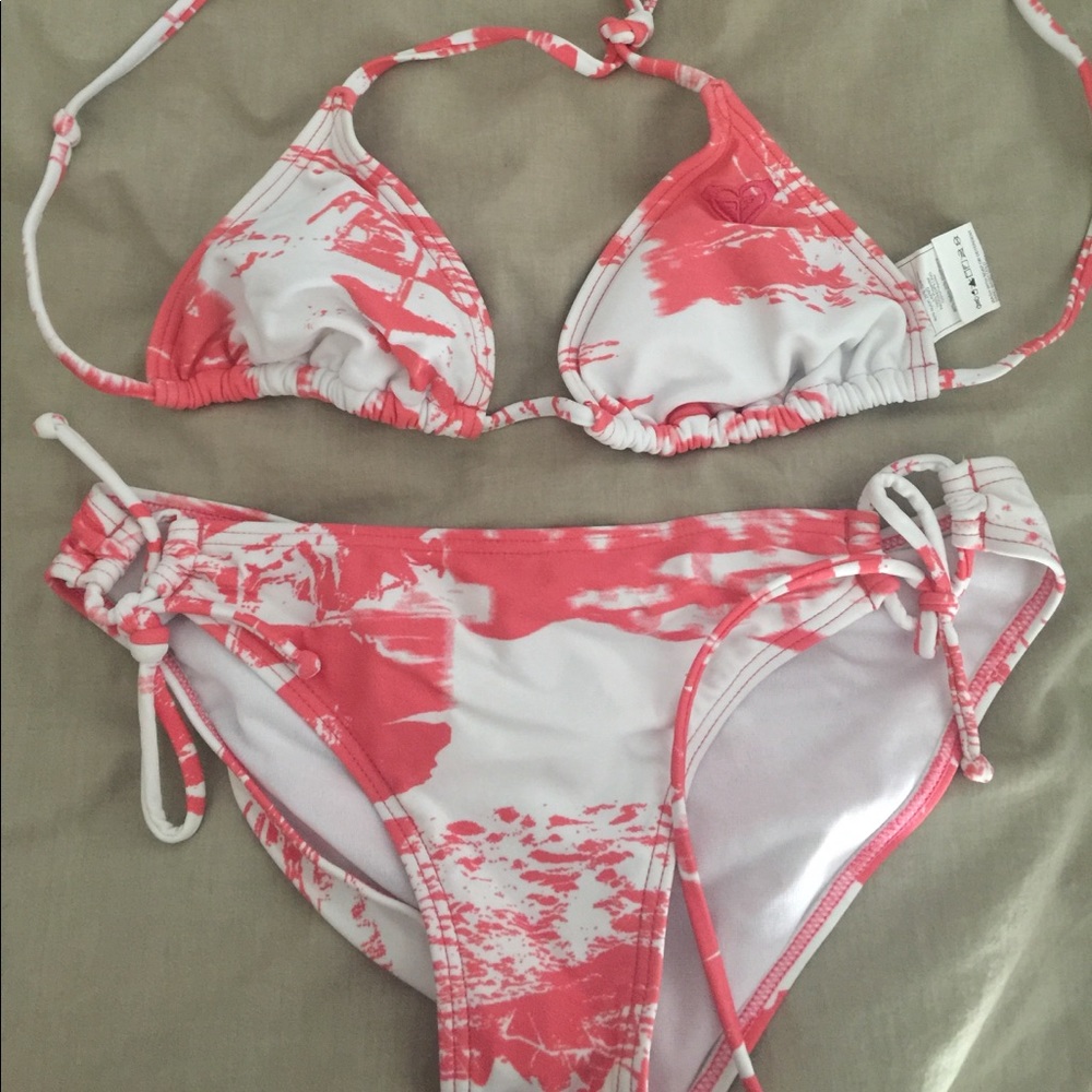 Roxy Pink Tie Dye Bikini