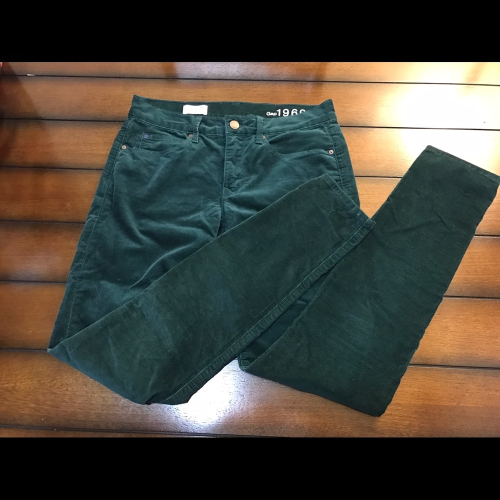 Gap dark green legging jean
