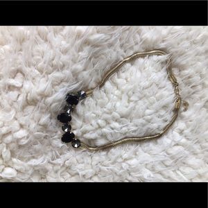 Black and gold statement necklace