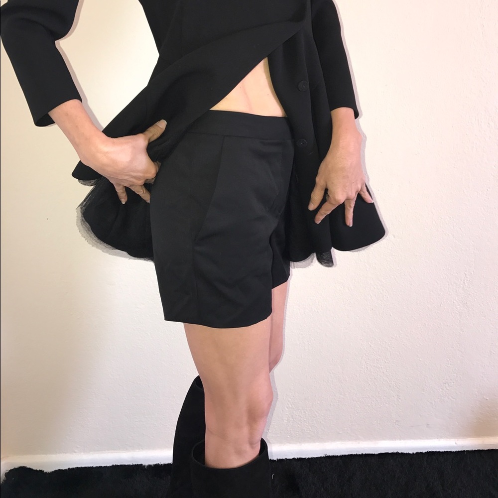Christian Dior Black Wool Shorts