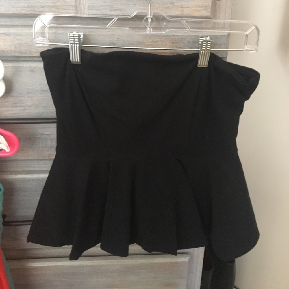 Zara Peplum tube top!