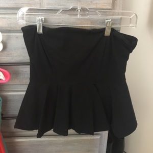 Zara Peplum tube top!