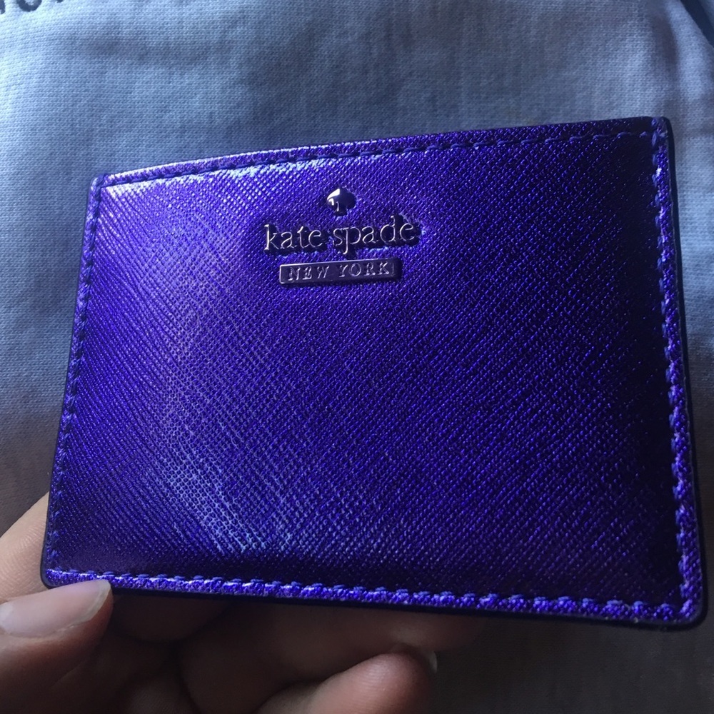 Sold! Kate  spade card holder wallet regal plum