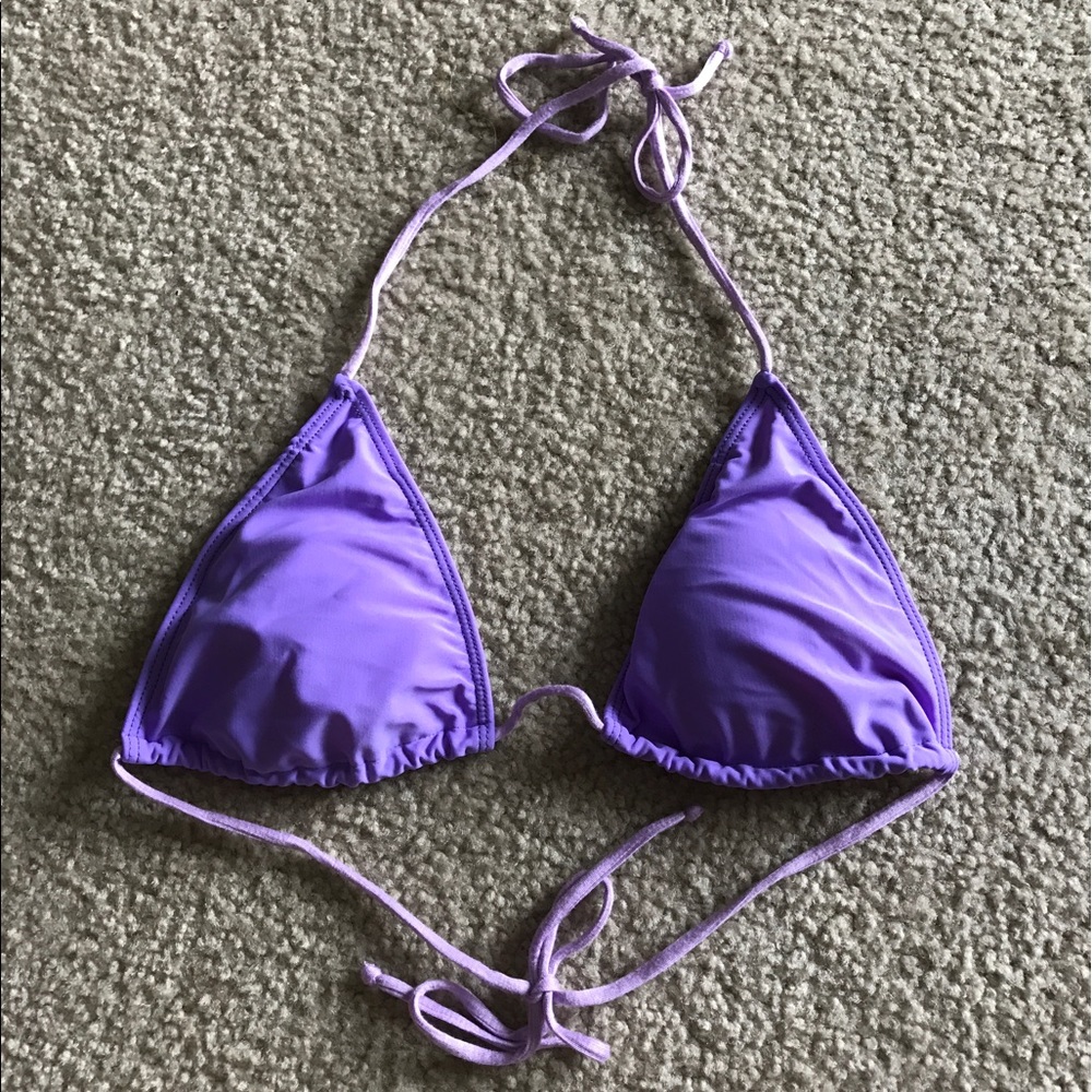 Ravish Sands Leopard Snake Lavender Triangle Top