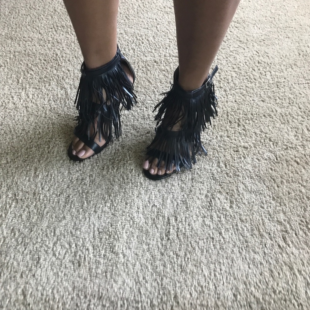 👠Sexy Jersey Fringe Heels - 4.75 inch heel