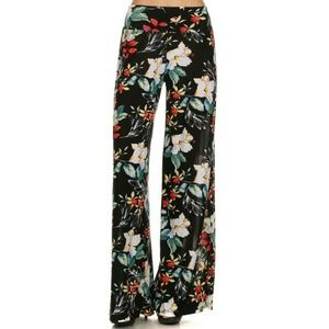 Sale Floral Print Palazzo Pants