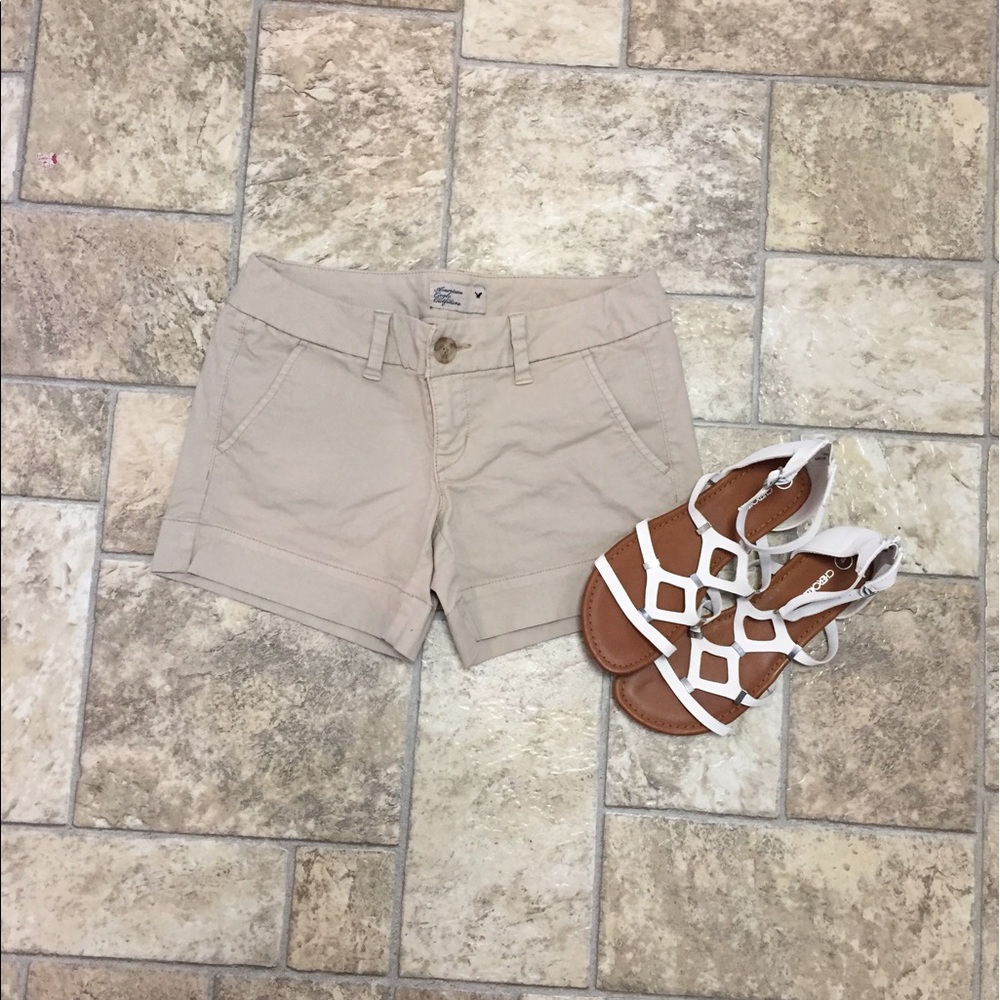 American eagle midi shorts super stretchy cotton