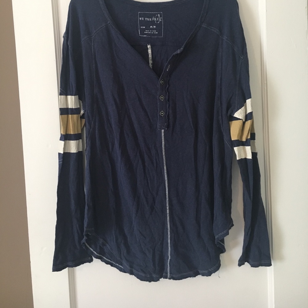 Free people baseball shirt