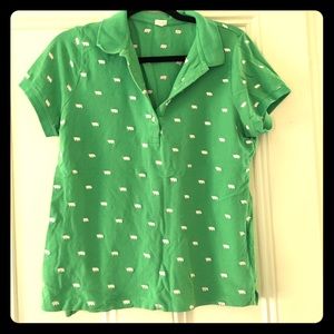 J Crew embroidered polo