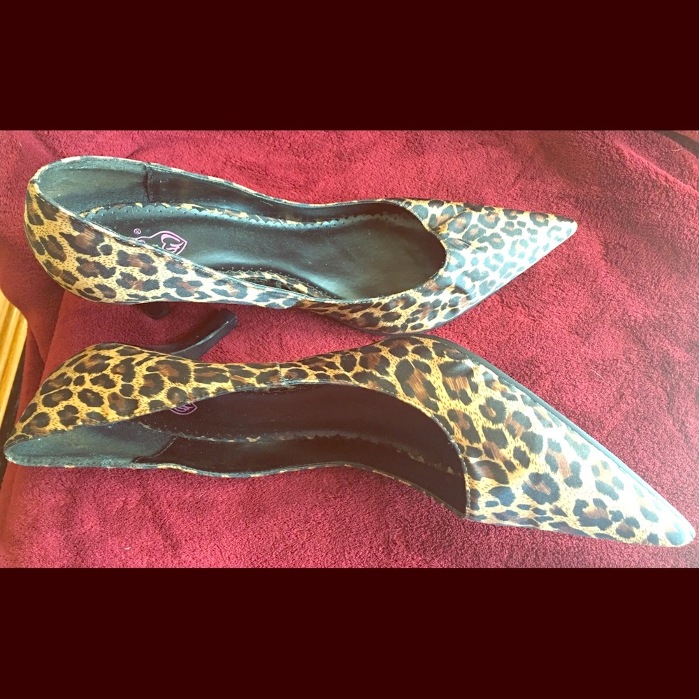 👠Torrid Leopard Kitten Heels 👠 size 12W