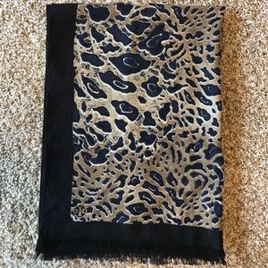 Tory Burch leopard scarf