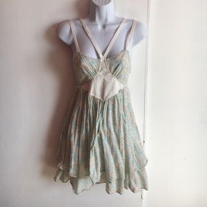 Free People Criss Cross Floral Dress