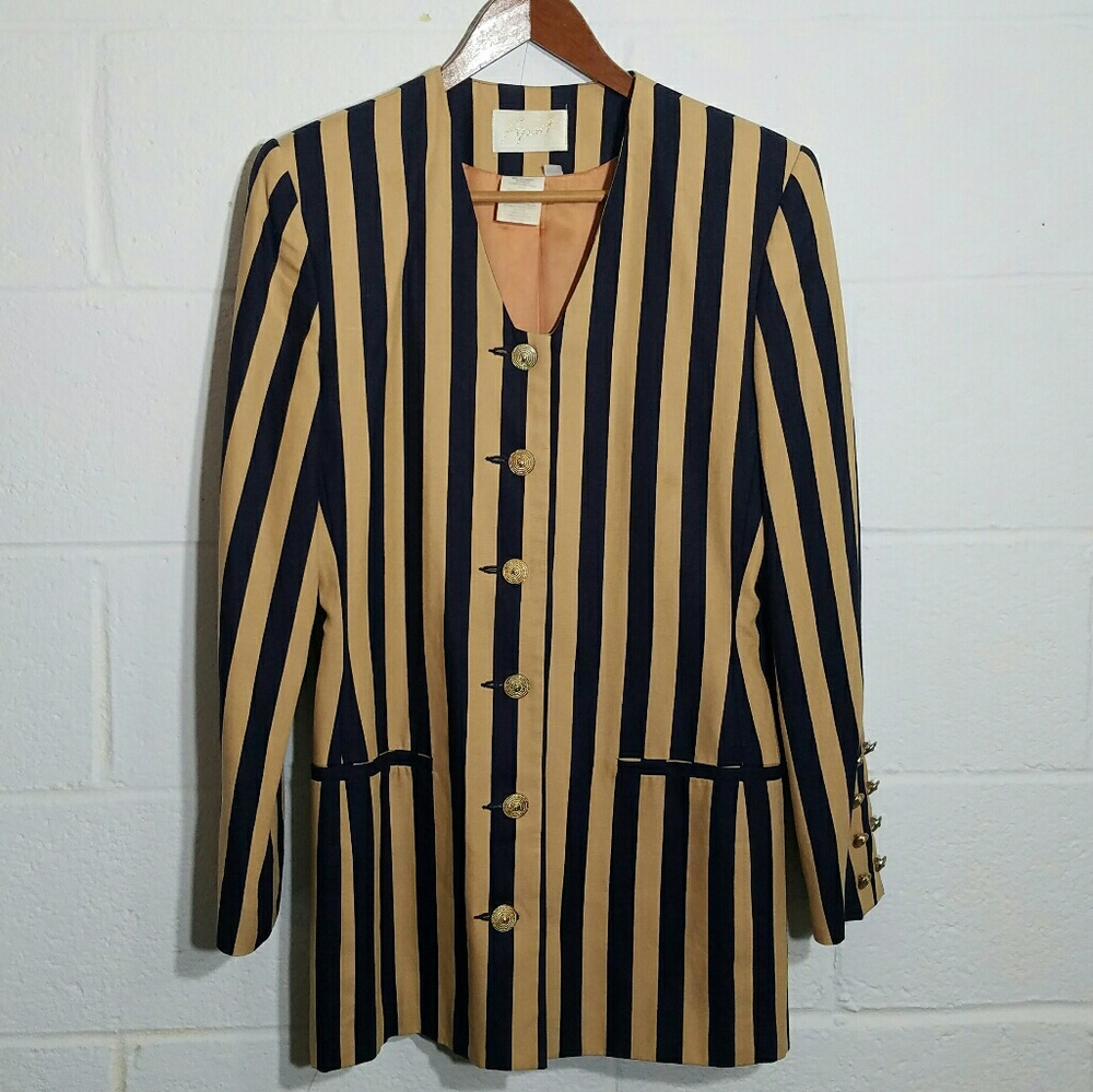 Pinstriped Vintage Blazer