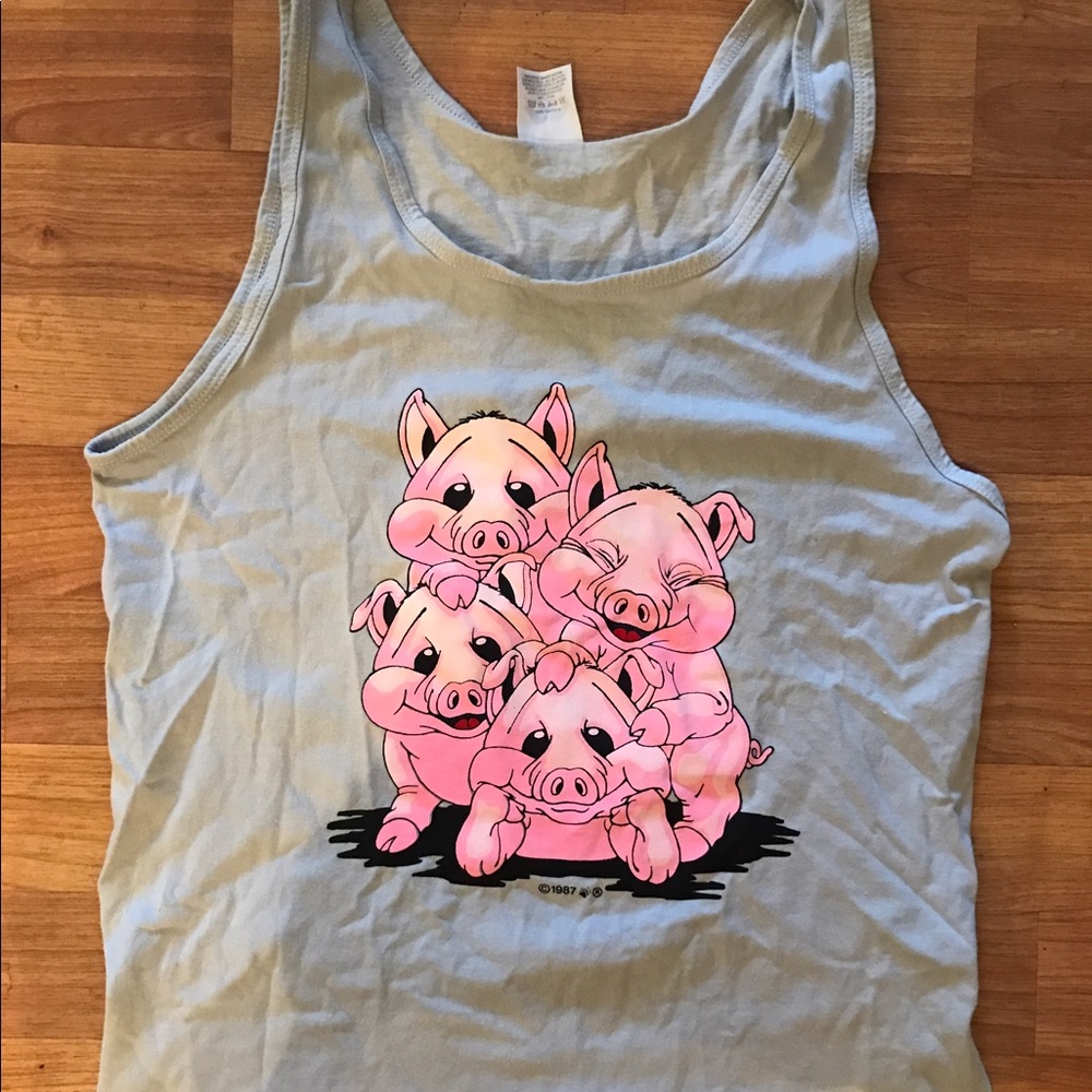 Vintage pig tank top