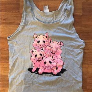 Vintage pig tank top