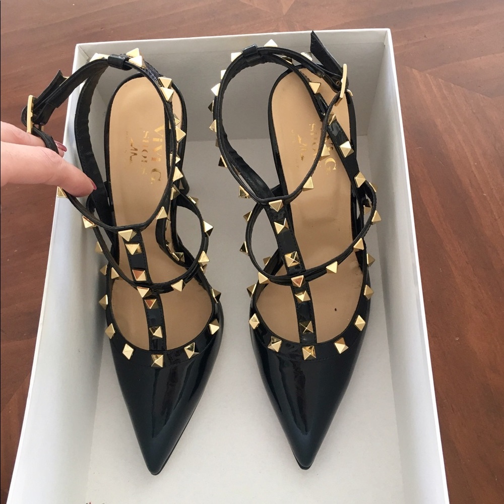 Made in Italy. Valentino look alike heel 4 1/2"